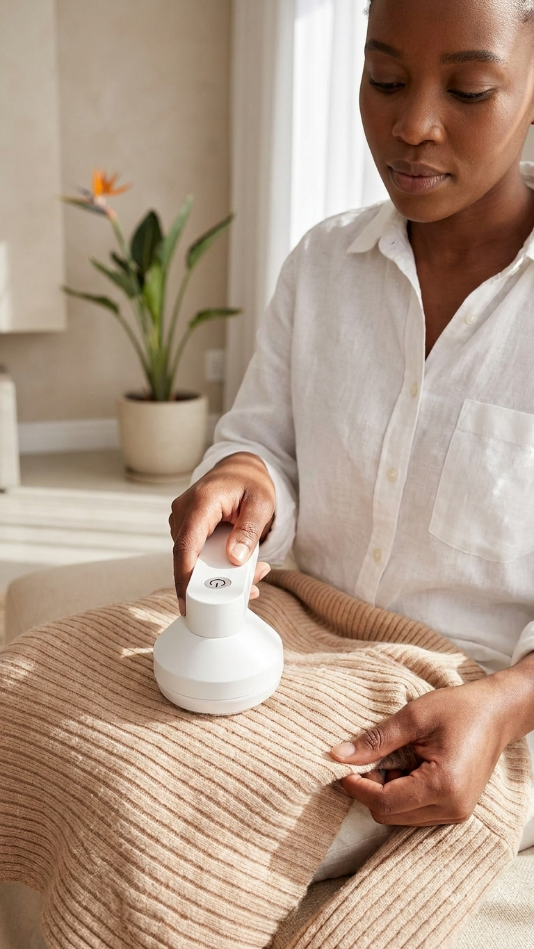 Harel FabricRevive Pro — USB-C Rechargeable Lint Shaver & Pilling Remover