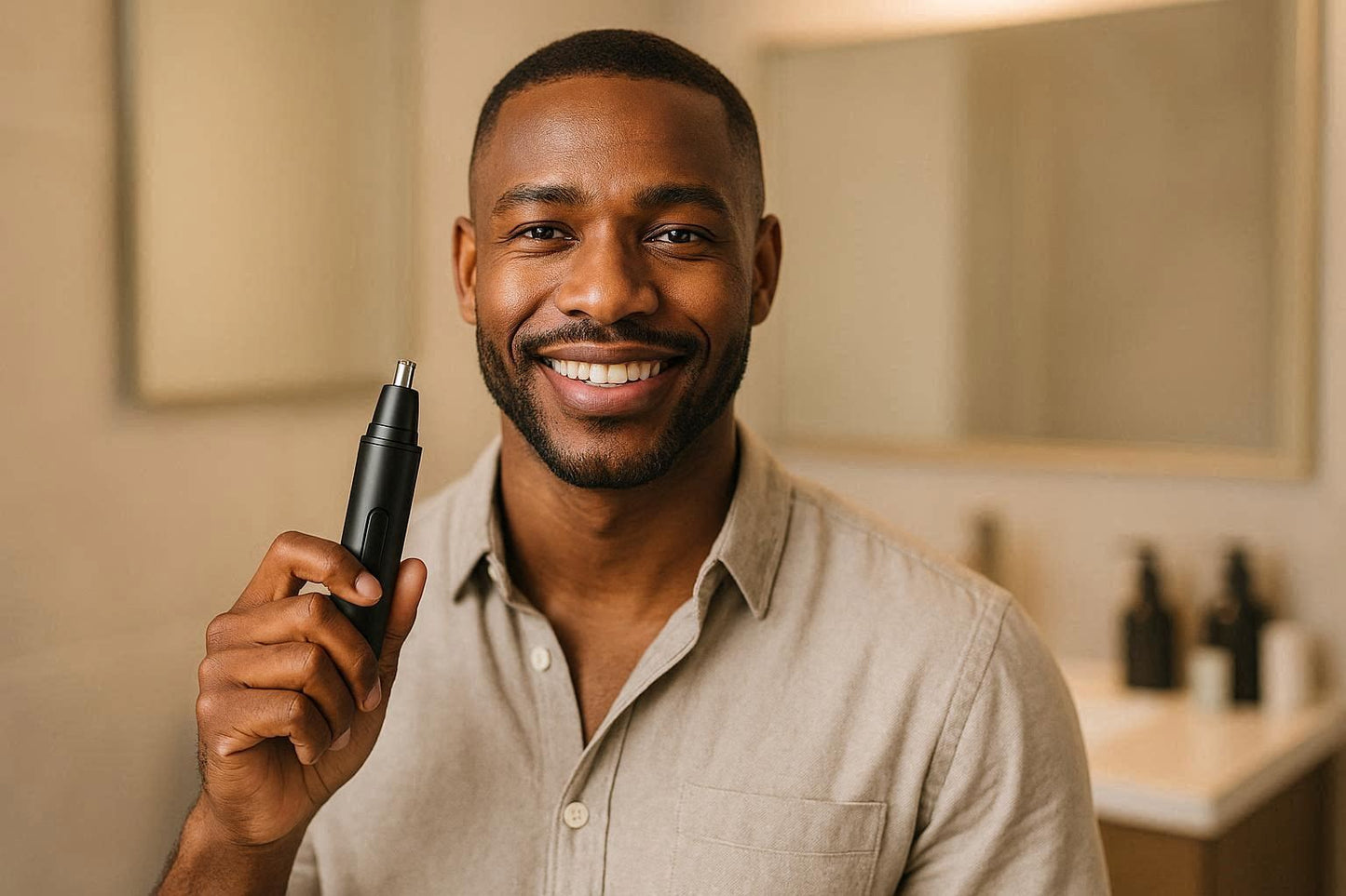 Harel GroomEdge — Painless Electric Nose & Ear Hair Trimmer for Men & Women