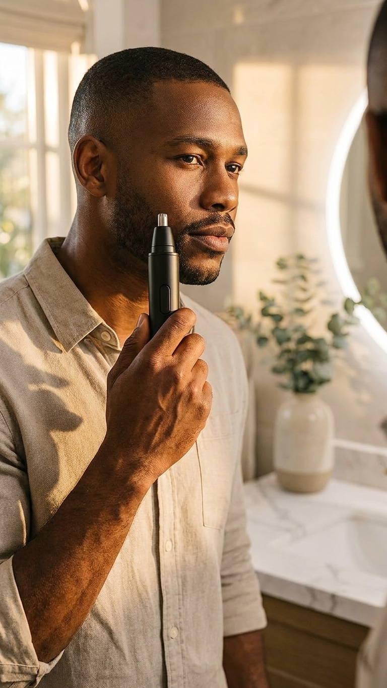 Harel GroomEdge — Painless Electric Nose & Ear Hair Trimmer for Men & Women