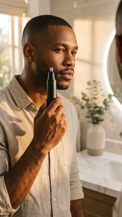 Harel GroomEdge — Painless Electric Nose & Ear Hair Trimmer for Men & Women